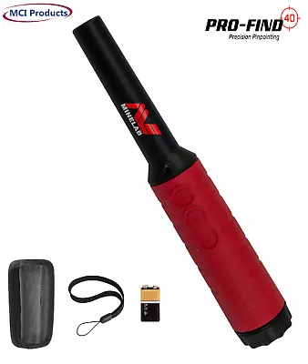 Minelab Pro-Find 40 Waterproof Metal Detector Pinpointer W/ Holster & 9V Battery • $149