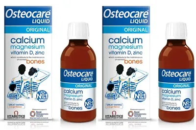 £14.99 • Buy Vitabiotics Osteocare Liquid Original 2 X 200ml - Calcium Supplement Bone Health