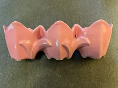 Vintage Art Pottery McCoy Triple Tulip Planter In Pink 1950s GVC • $22