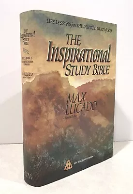 MAX LUCADO - The Inspirational Study Bible Hardcover Dust Jacket NKJV Life God • $19.99