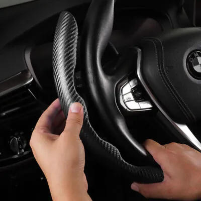 £10.98 • Buy Universal Carbon Fiber Look Car Steering Wheel Booster Cover NonSlip Accessories