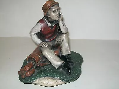 £50.94 • Buy Henri Studio Cast Stone Golfer Statue Wauconda IL New