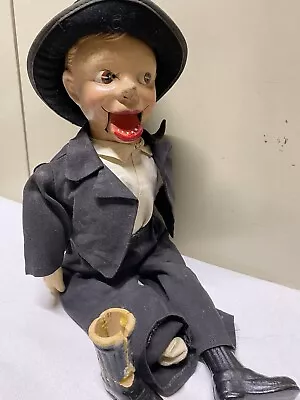 Vtg Composite CHARLIE McCARTHY Ventriloquist Performing Show Doll Moving Mouth • $175