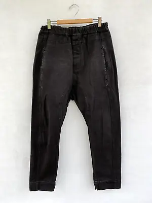 🍁 Womens Bassike Drop Crotch Slung Slouch Pants Elastic Waist Jeans Size 1 S • $89
