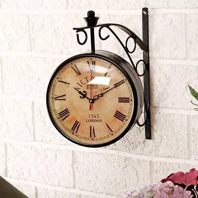 Victoria Station  10  Inch Clock London Vintage Retro Wall Clock Christmas Decor • £77.30