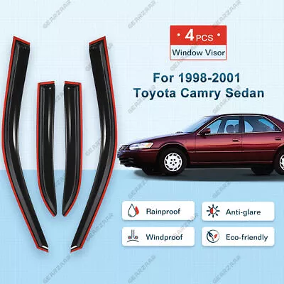 For 98-01 Toyota Camry Sedan Window Visor Vent Sun Rain Deflector Guard 4PCS Se* • $27.99