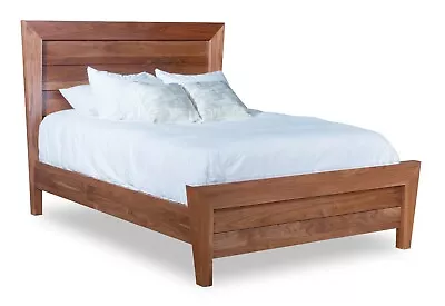 Amish Mid-Century Modern Solid Wood Bed Low Foot Board Footboard King Queen • $1650