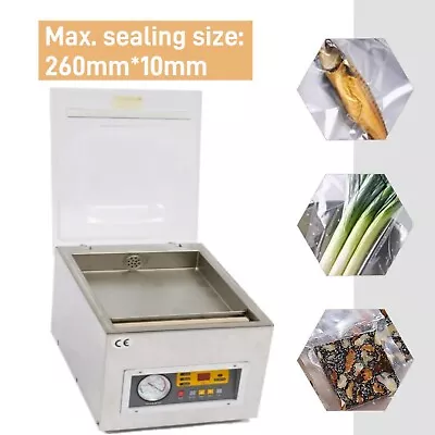 Digital Vacuum Packing/Sealing Machine Sealer Packaging Industrial Chamber 110v • $259.35