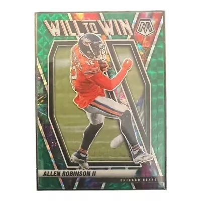 2021 Panini Mosaic Will To Win #ww-13 - Allen Robinson Ii - Green Prizm • $2.49