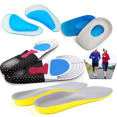 £3.95 • Buy Orthopaedic Shoe Insoles Arch Support Pads Comfort Heel Gel Memory Foam Unisex 