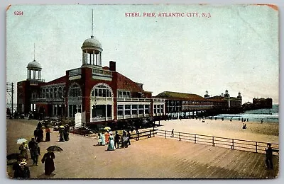 Steel Pier Atlantic City New Jersey Nj Antique Divided Back Postcard • $7.75