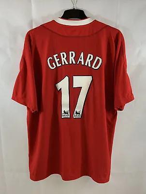£119.99 • Buy Liverpool Gerrard 17 League Cup Final 2003 Home Shirt 2002/04 (XL) Reebok B839