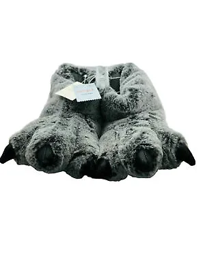 Furry Monster Soft Plush Slippers Shoes Kids Boys & Girls By Cat & Jack  S 13/1 • $17.99