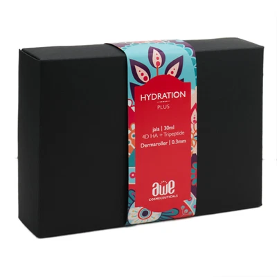 $85 • Buy Hydration Plus Christmas Set By Awe Cosmeceuticals Includes Dermaroller