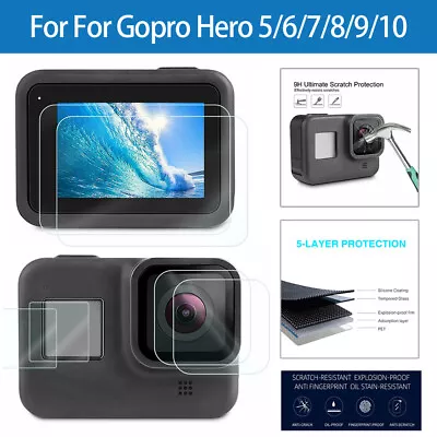 Ultra Tempered Glass Screen Protector Lens Protective For GoPro Hero 8 9 10 11 • $11.71