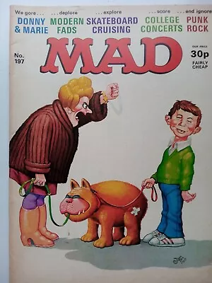 Vintage MAD Magazine #197 1978 Punk Rock Donny & Marie Osmond • £6.99