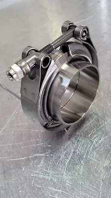 $10 • Buy 2  Inch V-band Clamp & 2” 304 Stainless Male/Female Kit Turbo Exhaust Downpipe