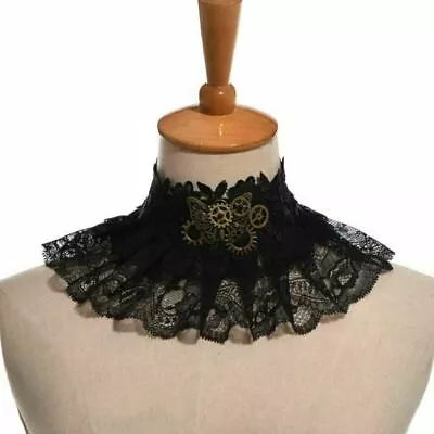 1pc Vintage Steampunk Gear Butterfly Black   Necklace Gothic Choker Necklace • $12.99