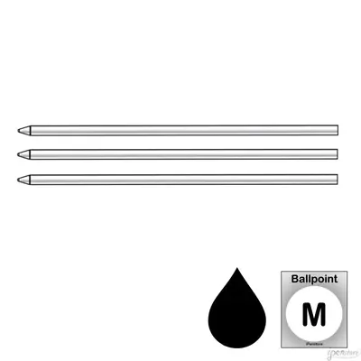 Pk/3 Monteverde D13 SoftRoll Mini (D1) Ballpoint Refills Black Medium • $11.97