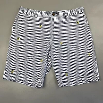 Brooks Brothers Seersucker Allover Pineapple Drink Shorts Blue Stripe Men's 38 • $0.99