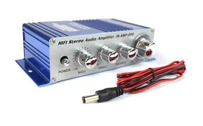 2 Channel Stereo PA Mini Amplifier 4 To 16 Ohm 20 Watt 3.5 Aux Input USB • $15.99