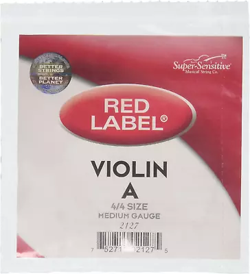 Super Sensitive Red Label Violin A String 4/4 Medium • $8.62