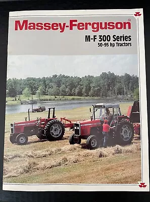 MASSEY-FERGUSON MF 300 SERIES TRACTOR Sales Brochure Vintage Nice Condition • $17.95