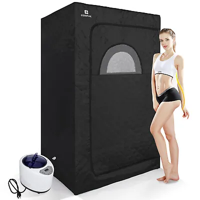 $149.99 • Buy 2.6L 1000W Portable Full Size Personal Steam Sauna Heated Home Spa Detox Therapy
