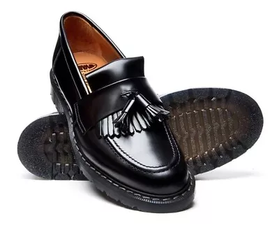 £119 • Buy SOLOVAIR   Black Tassel Loafers   Mens Handmade Shoes   RRP £159.00