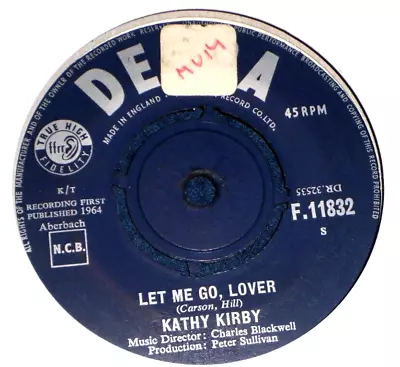 Kathy Kirby - Let Me Go Lover - Excellent - 1964 Decca Pop - Beat 7  F.11832 • £5.99