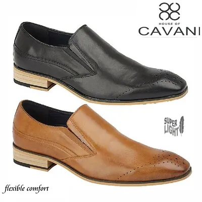 £22.95 • Buy Mens Cavani Pu Leather Shoes Smart Office Wedding Work Formal Party Slip On Shoe