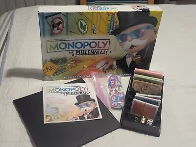Hasbro Monopoly For Millennials Millenials Edition Board Game COMPLETE • $12