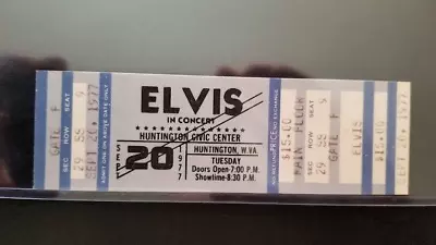 Elvis Presley - Vintage Sept. 20 1977 Huntington Wv. Whole Concert Ticket • $247.82