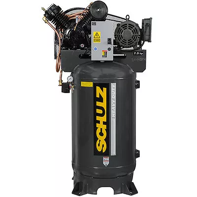 Schulz V-Series SINGLE PHASE 7.5-HP 80-Gallon Two-Stage Air Compressor ( 1 PH )  • $3072