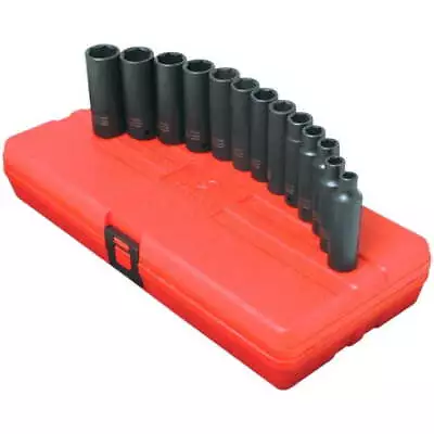 13-piece 3/8 In.Drive Metric Deep Impact Socket Set Include Durable Storage Kit • $31.97