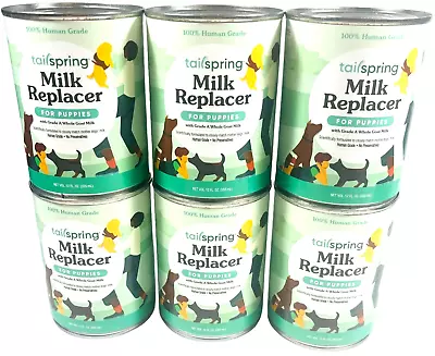 Tailspring Milk Replacer For Puppies - 6 Cans Made W/Whole Goat Milk Human Grade • $46.99