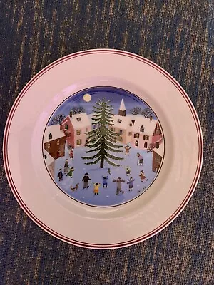 Villeroy & Boch Naif Christmas Village Laplau Porcelain Salad Plate Replacement • $12.99