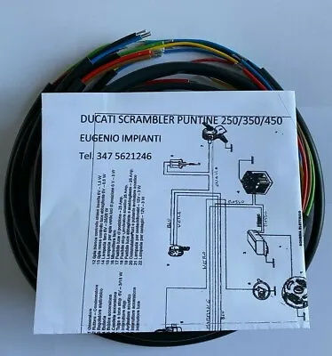 Electric System Electrical Wiring Motorcycle Ducati Scrambler/Mark 3 / Desmo • $35.68