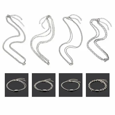 £4.82 • Buy 1Pair Lovers Bracelets Men Women Stainless Steel Attract Magnet Jewelry