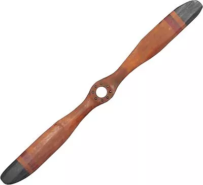 Wooden Airplane Propeller Vintage Aviation Home Wall Decor Traditional Brown New • $38.86