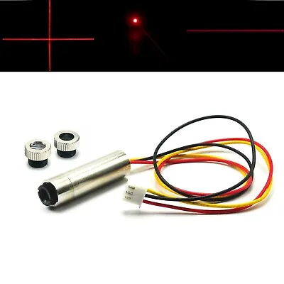 Focusable 650nm 30mW Red Dot  Line Cross Laser Module 12x40mm W/ TTL 0-20KHZ • £9.71