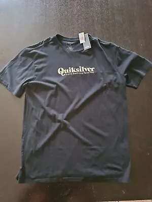 QUIKSILVER Mens Printed T Shirt - BLACK - SIZE - XL    NEW With Tags • $24.99