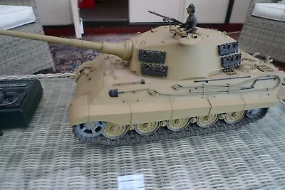 TAMIYA 1/16 RC KING TIGER Henschel Turret Radio Control With INSTUCTIONS/DECALS • £395