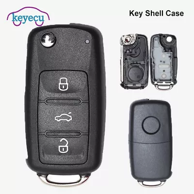 2010 - 2014 For Vw Volkswagen Flip Key Fob Shell Case Jetta Beetle Passat Gti • $7.77