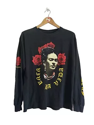 Vintage Frida Kahlo Long-sleeve 2000s T-shirt Mexican Painter Realism Size M • $80