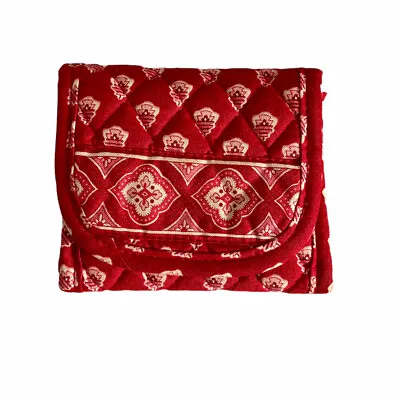 Vera Bradey Red Burgandy Tri Fold Wallet  • $8