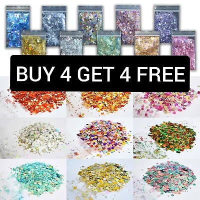 Fine Glitter Dust Cosmetic Grade Festival Face Eye Nail 10g 25g 8 • £2.09