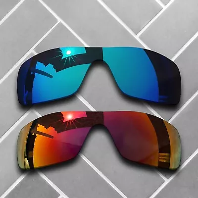 2 Packs Replacement Lenses For-Oakley Batwolf Polarized-Sky Blue&Magenta Red • $26.99
