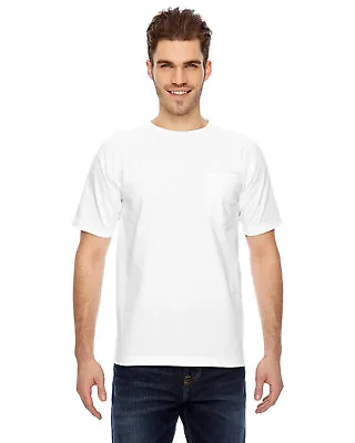 Bayside Adult 6.1 Oz. 100% Cotton Pocket T-Shirt - BA7100 • $16.65