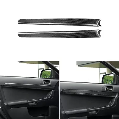 6Pcs Real Carbon Fiber Interior Door Panel Cover For Mitsubishi Lancer EVO 08-15 • $30.39